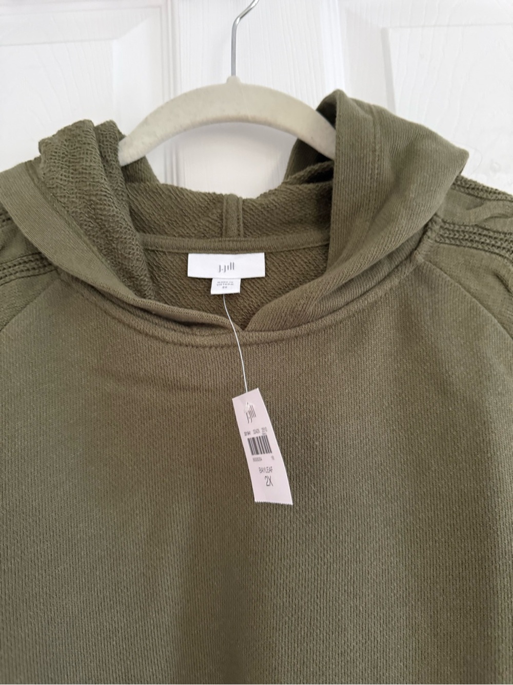 J. Jill Olive Hooded Knit Pullover - 2X - NWT - Picture 2 of 14